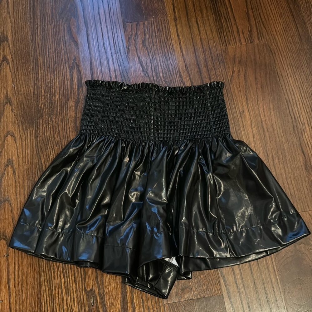 Queen of Sparkles leather skirt
